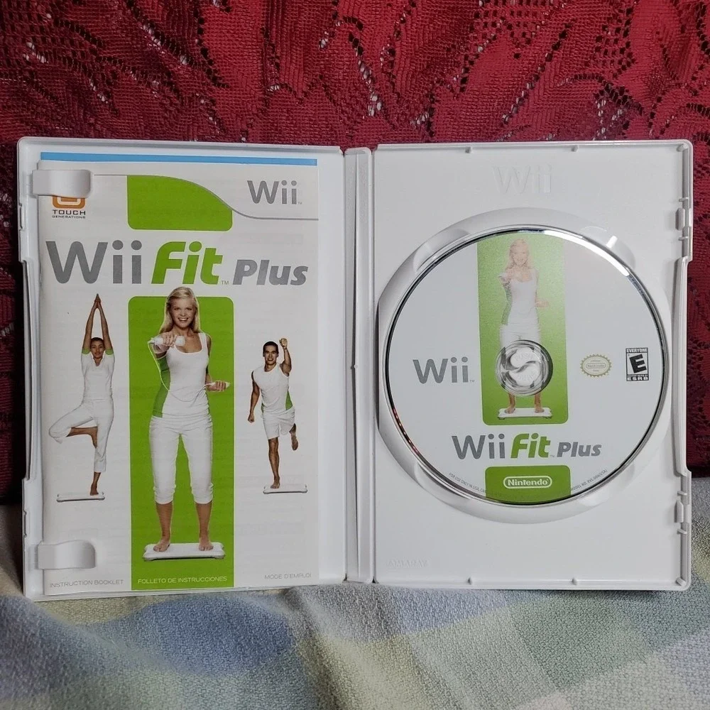 Nintendo Wii Fit Plus Video Game Everyone White Fitness Workout Exercise SEO